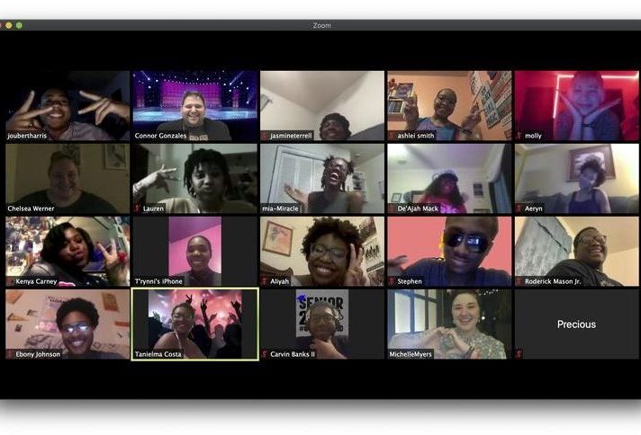 high school seniors who attended a virtual prom via Zoom on April 16 hosted by the Baton Rouge Youth Coalition.