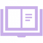 Purple book icon