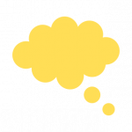 Yellow Thought Bubble Icon
